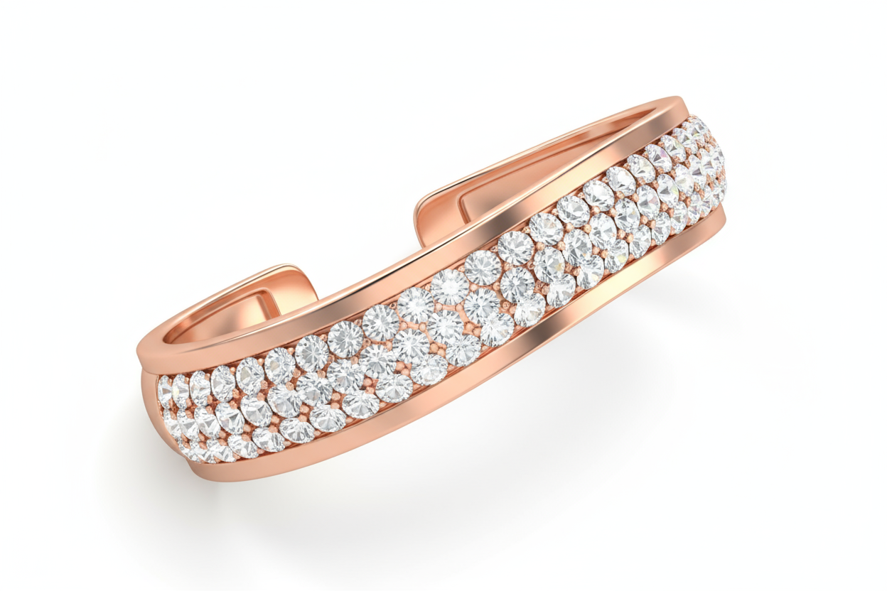 3d Swarovski Crystal Bangle