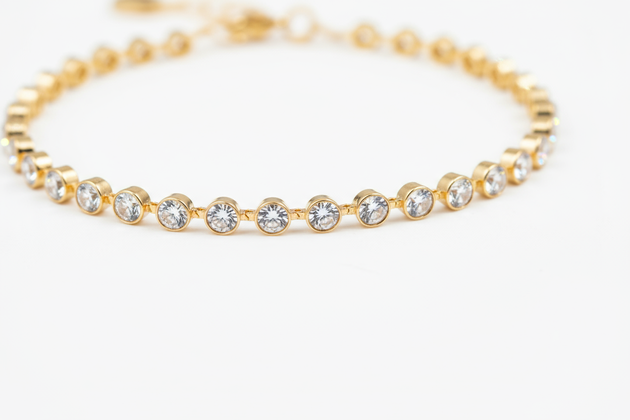 Delicate Chain Bracelet - CZ
