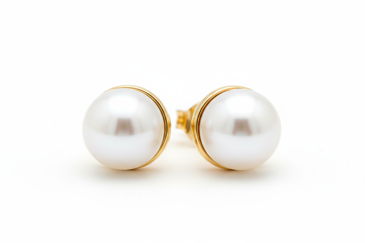 Pearl Stud Earrings